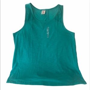 Arizona  Jeans Co  girls razorback teal colored tank top size XL